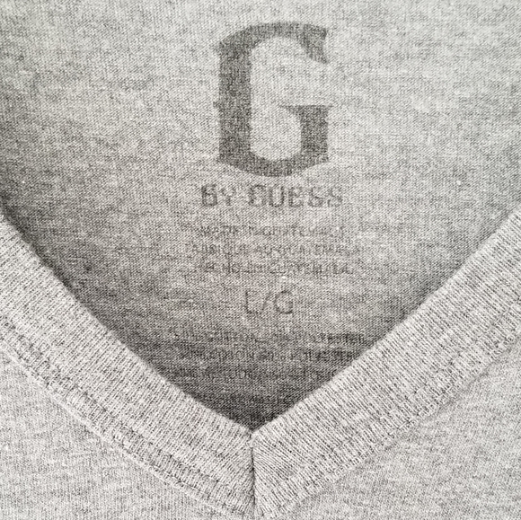 GUESS Men's V-neck Fitted Tshirt - Picture 3 of 5